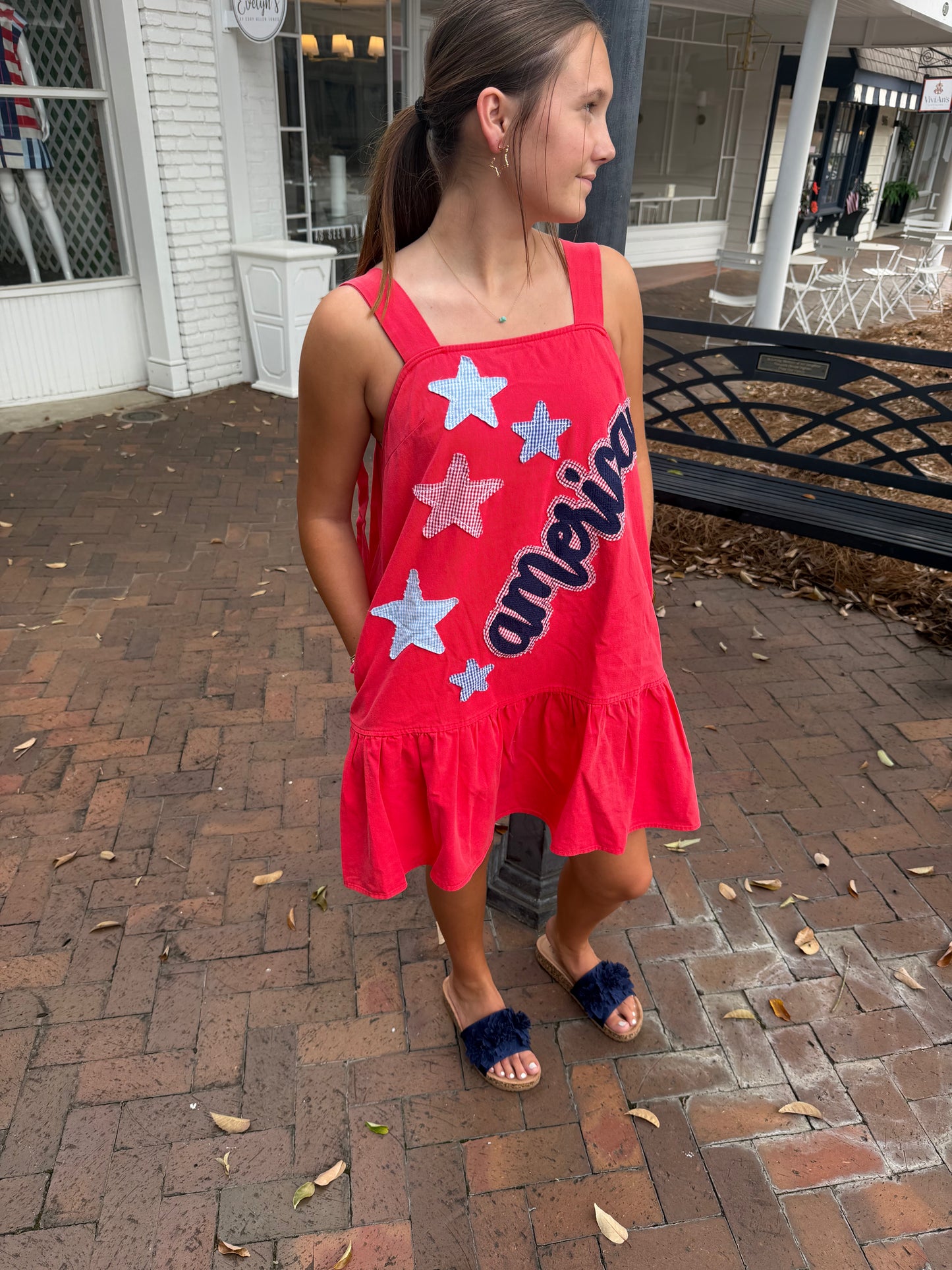 America Patchwork Dress